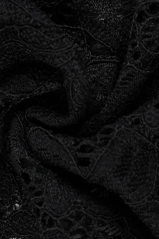 Designer Lace Long Sleeve Bodycon Maxi Dress - Image 6