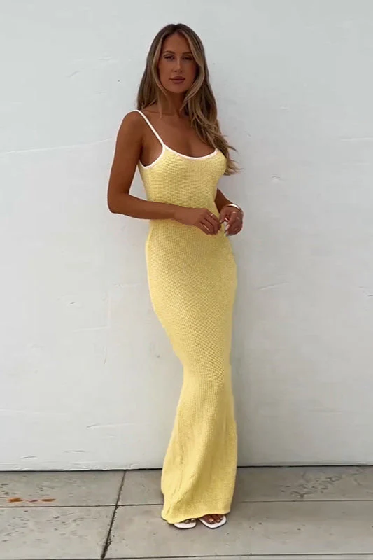 Backless Solid Color Casual Maxi Dress - Image 2