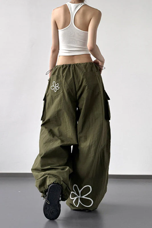 American Style Print Loose Fit Cargo Pant - Image 2