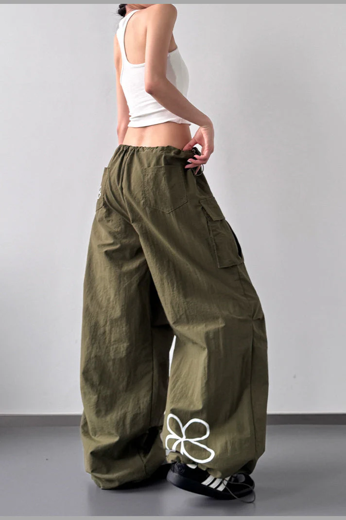 American Style Print Loose Fit Cargo Pant - Image 4