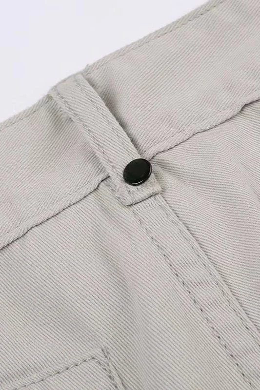 Retro Low-Waisted Pocket Denim Cargo Pant - Image 5