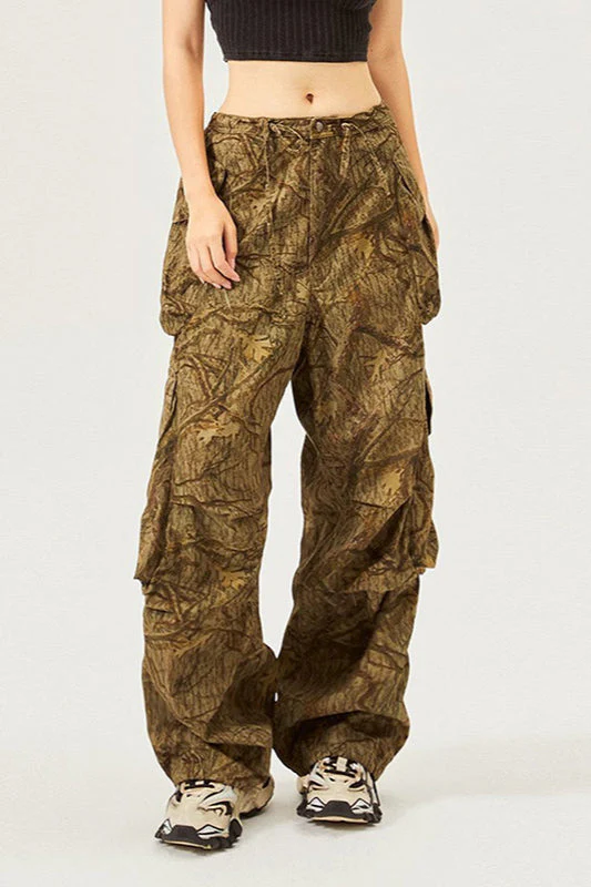 Vintage American Style Loose Fit Street Cargo Pant - Image 2