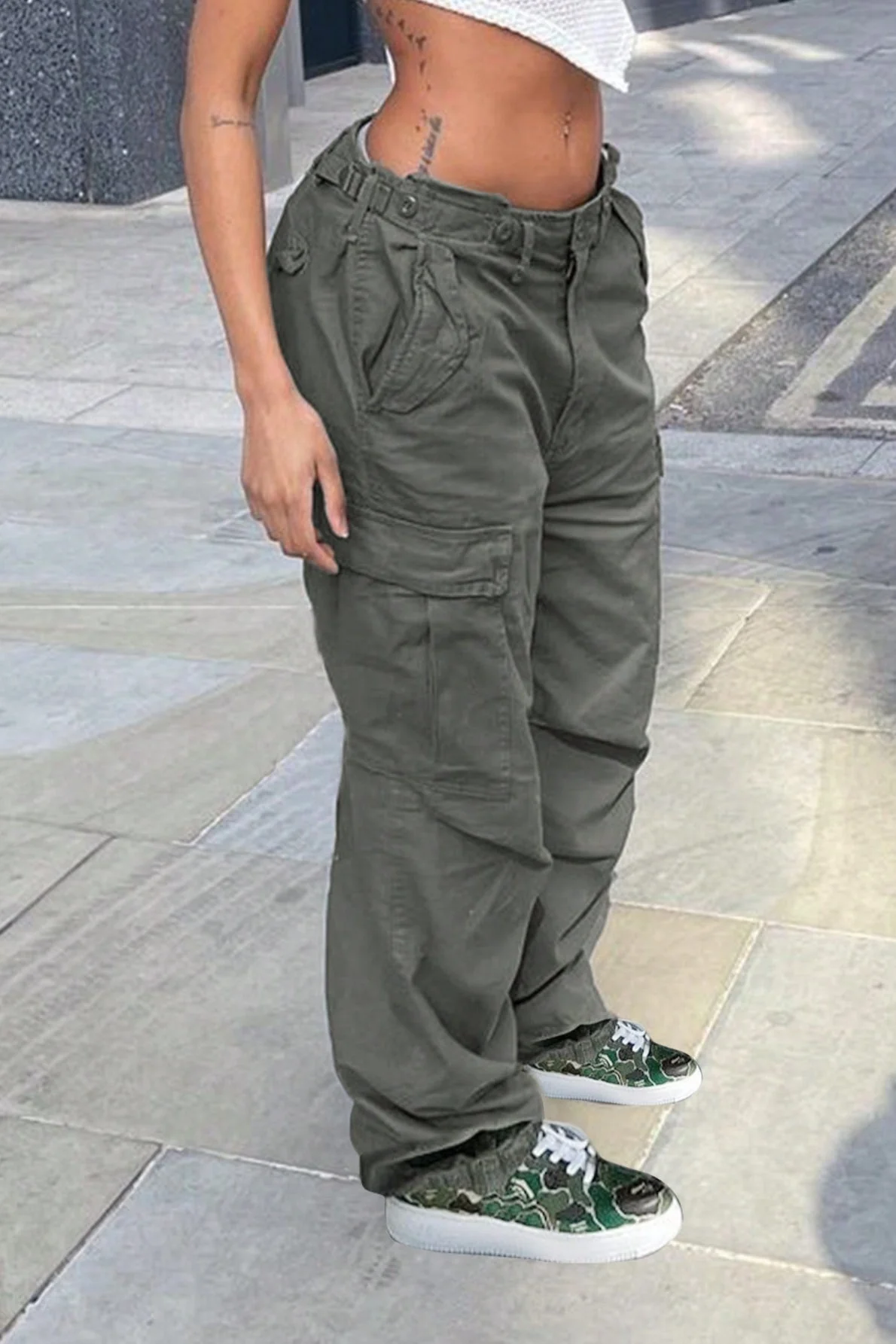 Summer Slim Fit Straight Leg Cargo Pant - Image 2