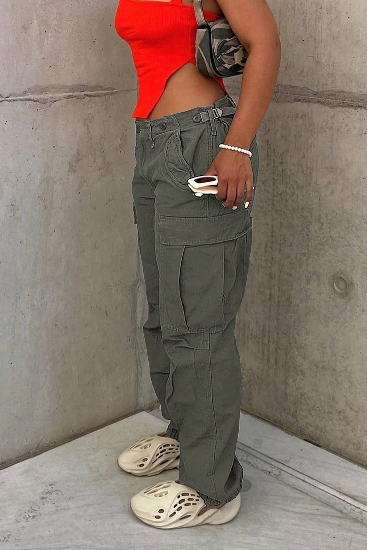 Summer Slim Fit Straight Leg Cargo Pant - Image 3