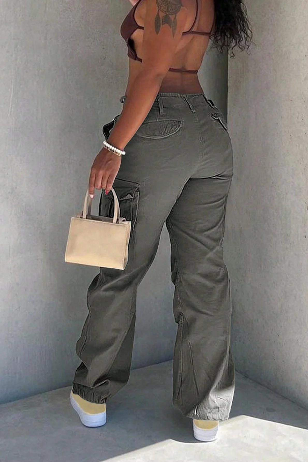 Summer Slim Fit Straight Leg Cargo Pant - Image 4