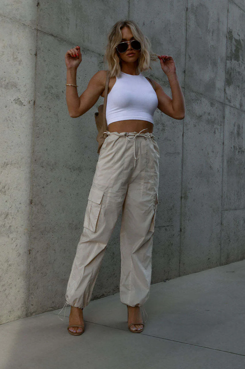 Street Style Drawstring Cargo Pant - Image 2