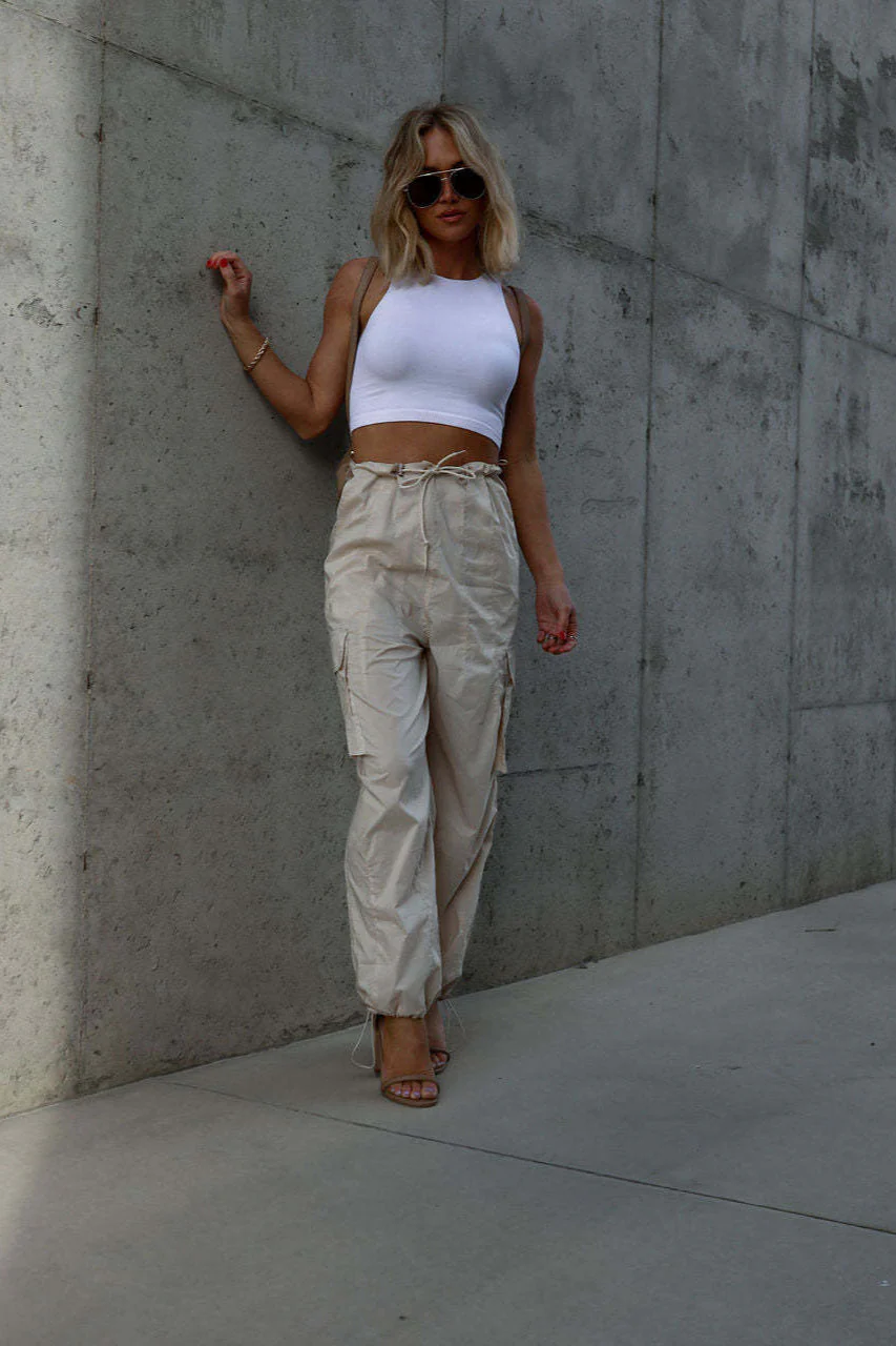 Street Style Drawstring Cargo Pant - Image 3