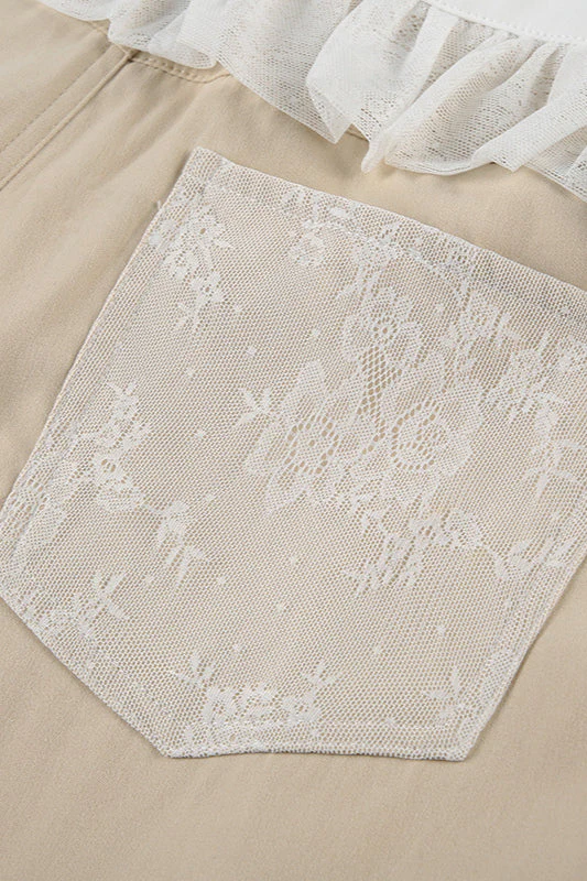 Lace-Panel Loose-Fit Cargo Pant - Image 6