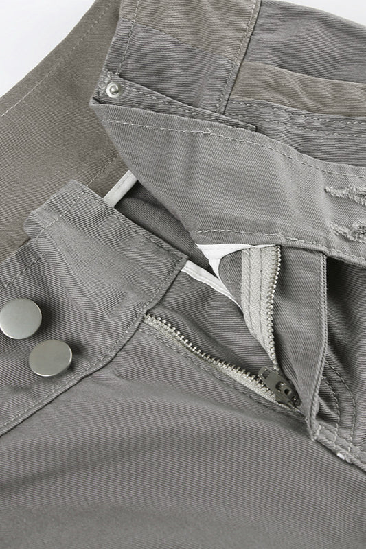 Vintage Gray Loose-Fit Cargo Pant - Image 3