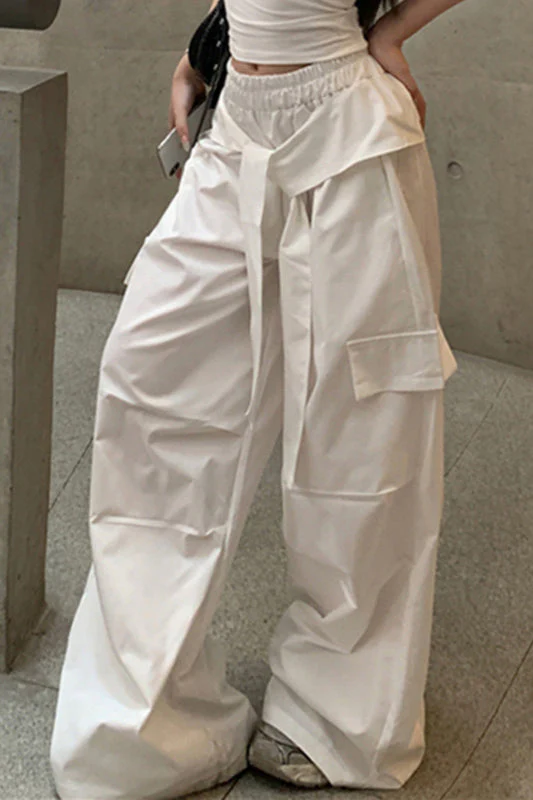 Street Style Drawstring Cargo Pant - Image 3