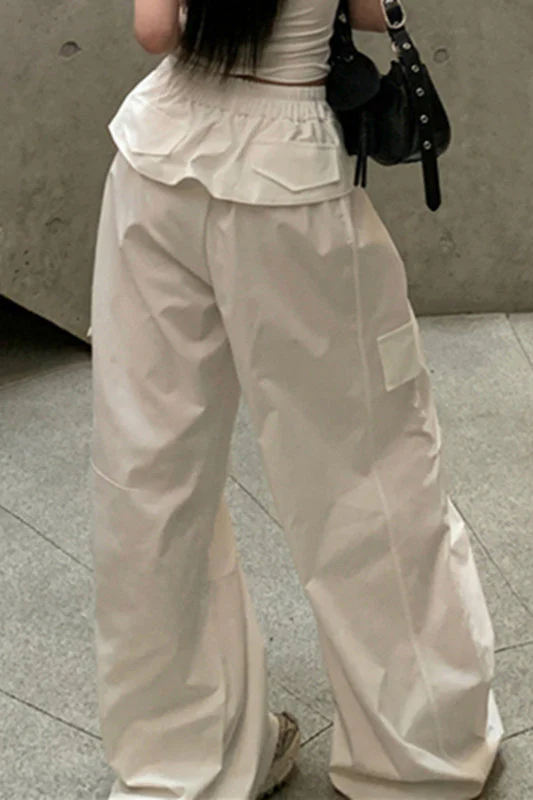 Street Style Drawstring Cargo Pant - Image 4