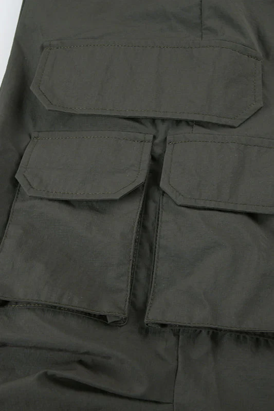 Military Green High-Waisted Cargo Pant - Image 7