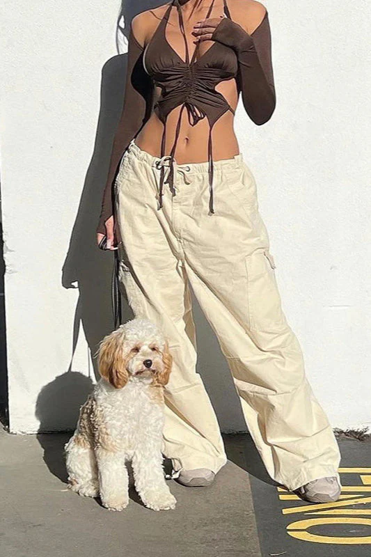 Bella Hailey Inspired JL Cotton Parachute Cargo Pant - Image 2