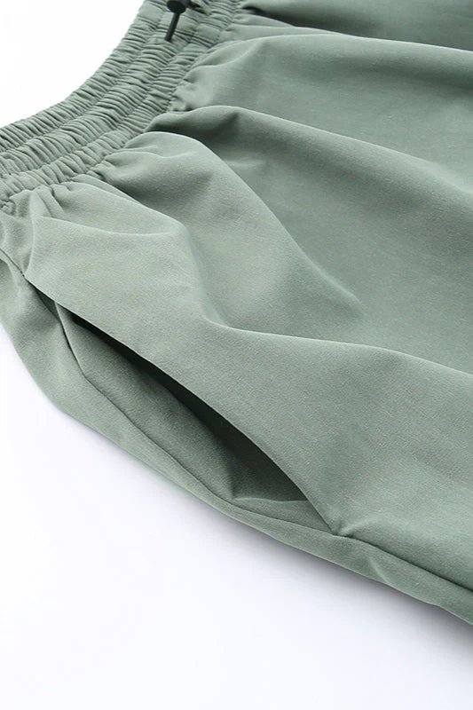 Casual Loose Drawstring Waist Cargo Pant - Image 4