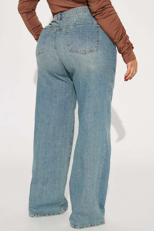 Embroidered Stretch Wide Leg Jean - Image 5