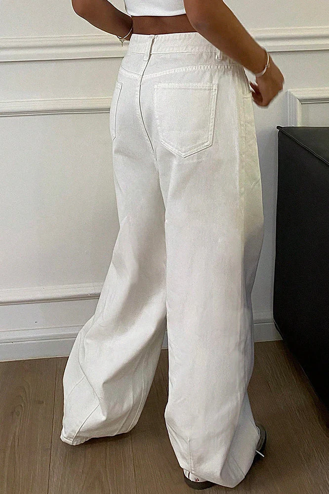 Loose Straight High Waist Jean - Image 3