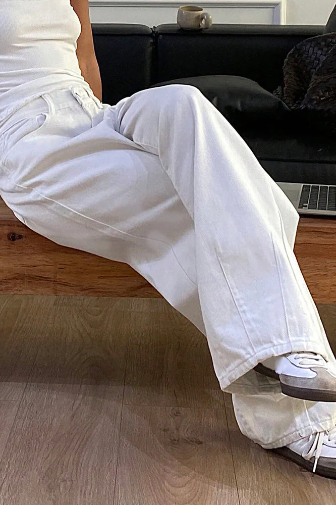 Loose Straight High Waist Jean - Image 4