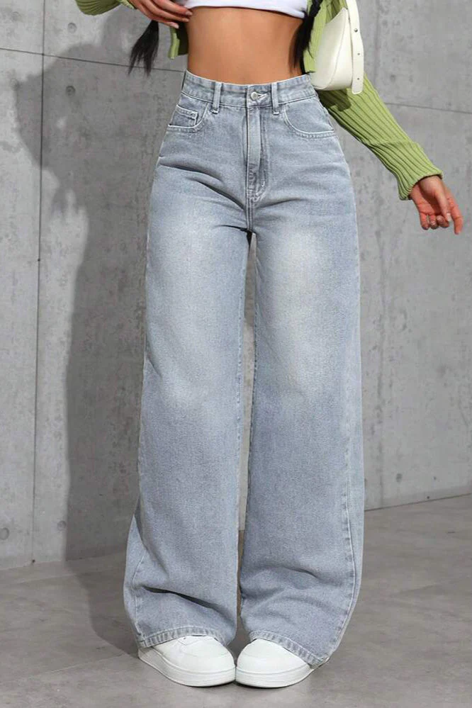 High Waist Loose Straight Jean - Image 2