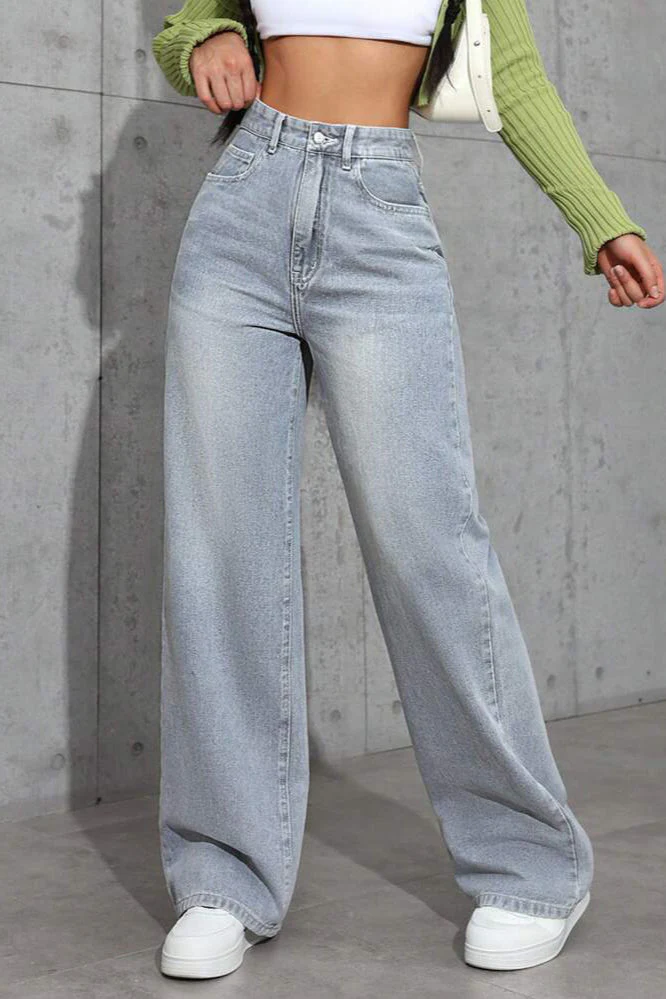 High Waist Loose Straight Jean - Image 3