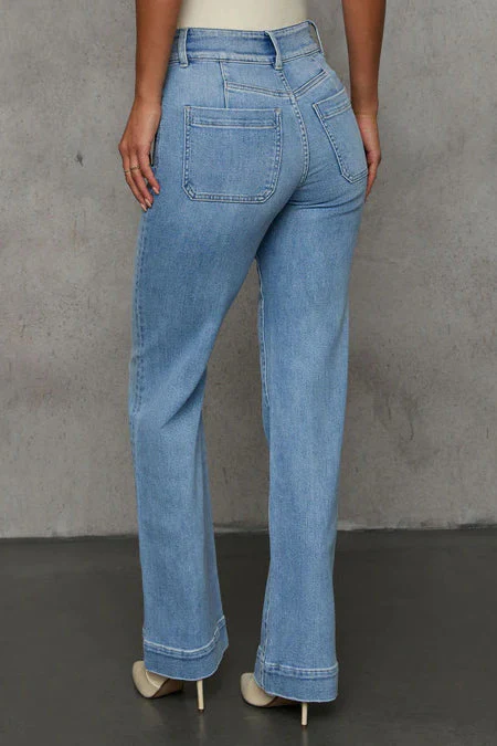 High Waist Slimming Wide Leg Jean - Image 2