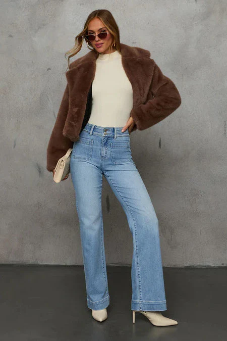 High Waist Slimming Wide Leg Jean - Image 4