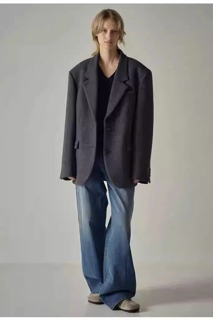 High Waist Black Wide Leg Jean - Image 4