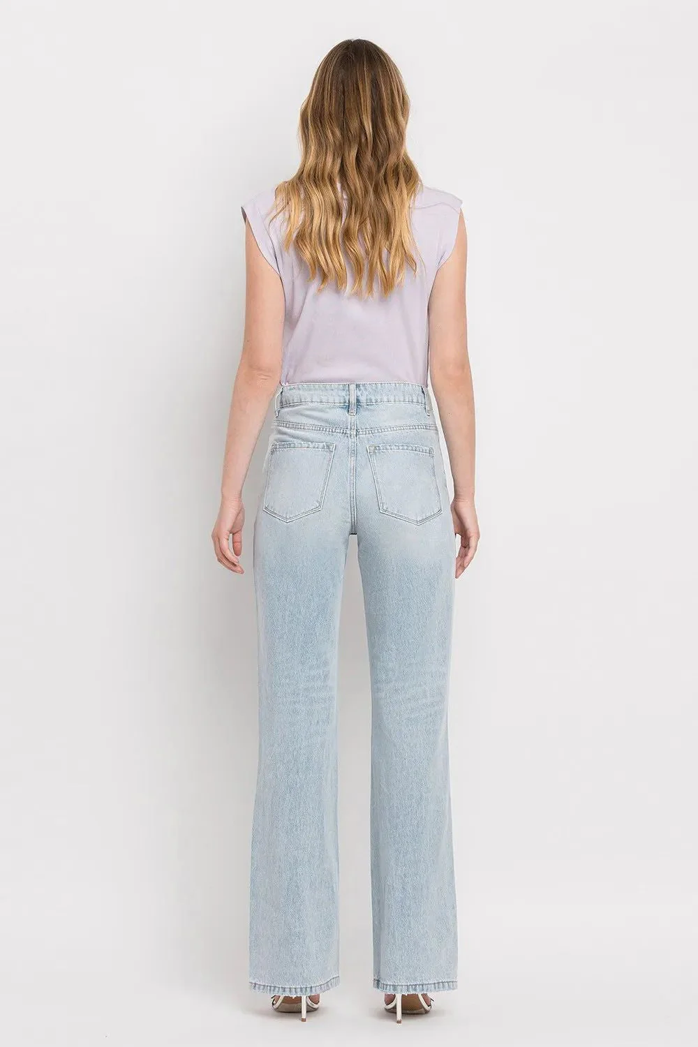 High Waist Ripped Cotton Straight Jean - Image 5