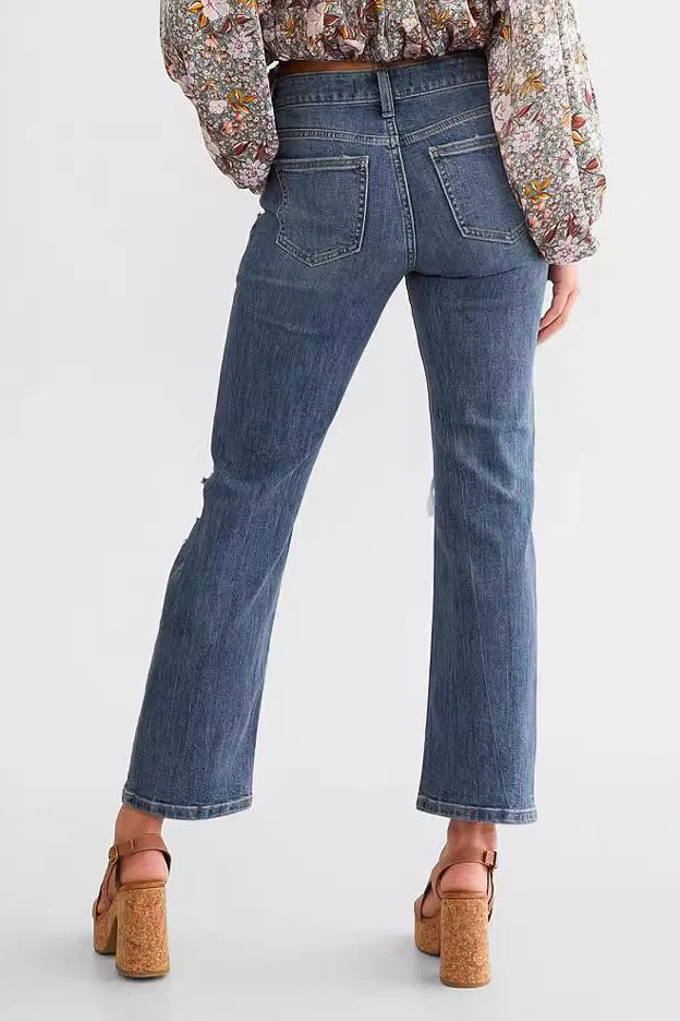 Stretch Slim Ripped Straight Jean - Image 3