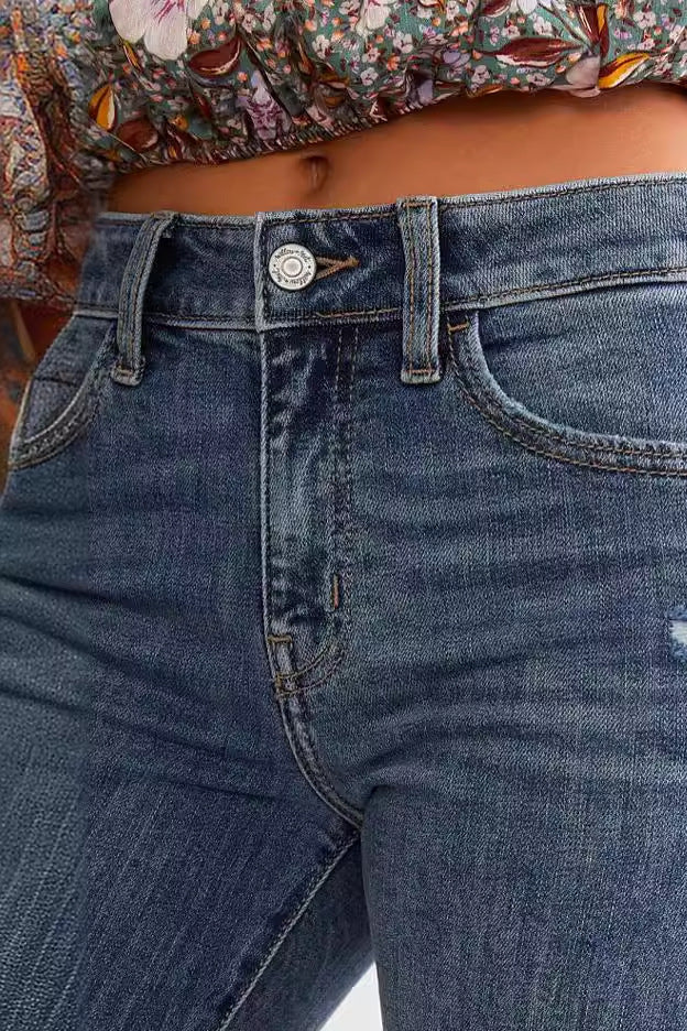 Stretch Slim Ripped Straight Jean - Image 5