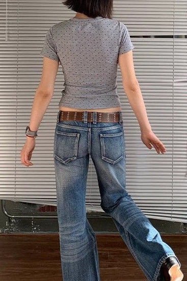 Low Rise Vintage Flare Jean - Image 4