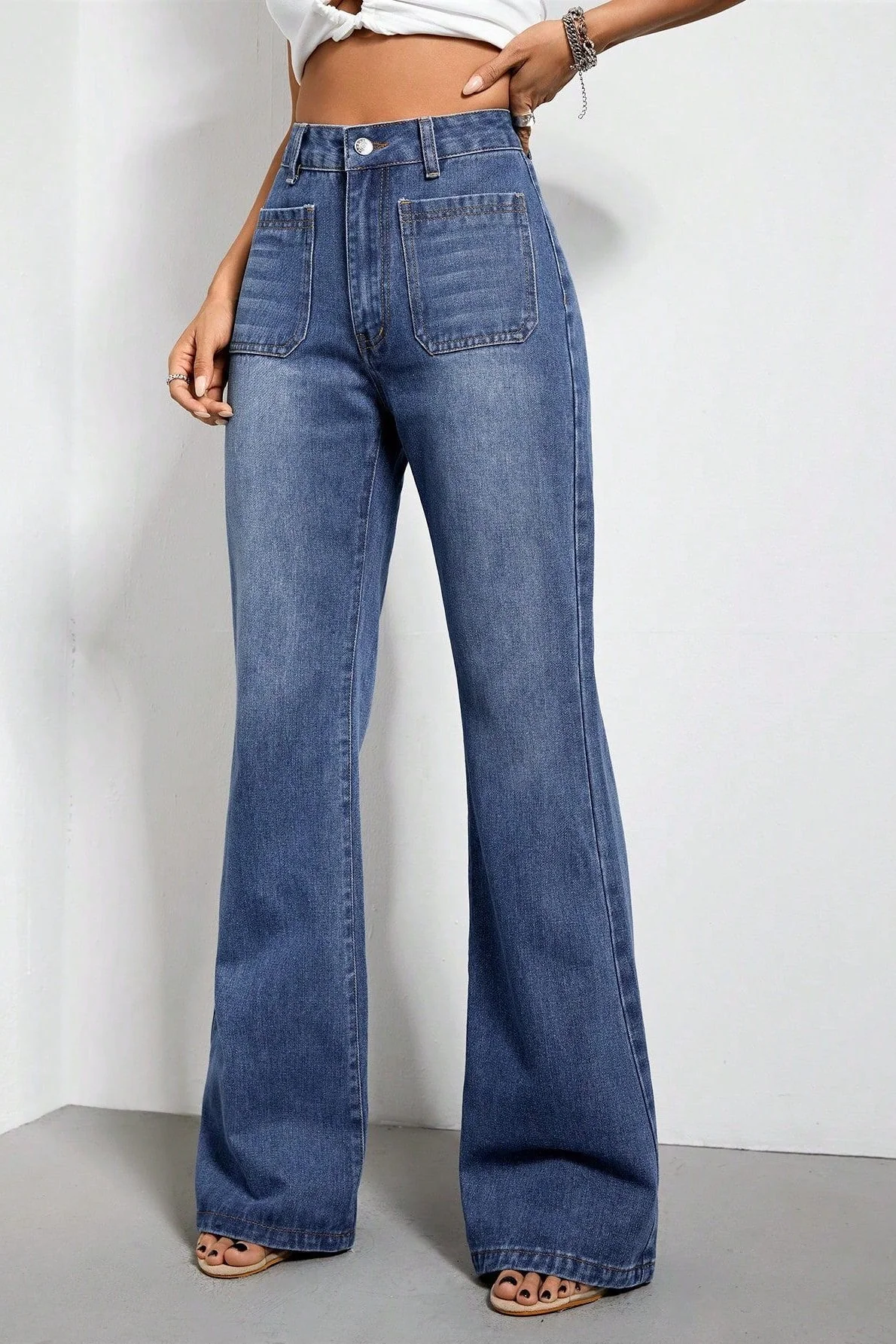 High Rise Straight Cut Jean - Image 3