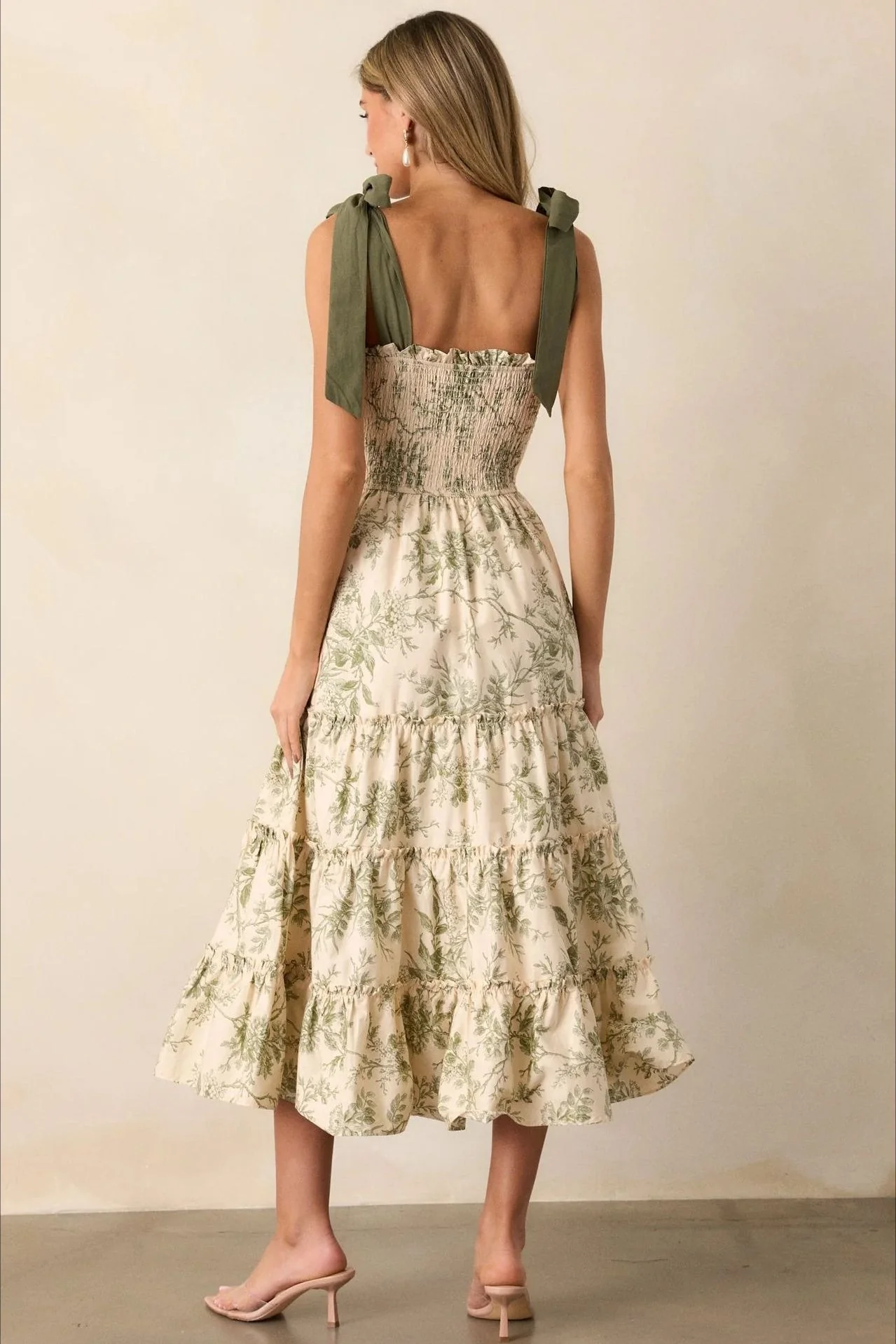 Spaghetti Strap Floral Maxi Boho Dress - Image 3