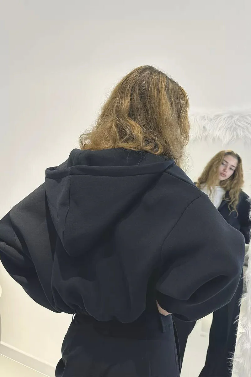 Casual Hooded Short Coat - Image 4