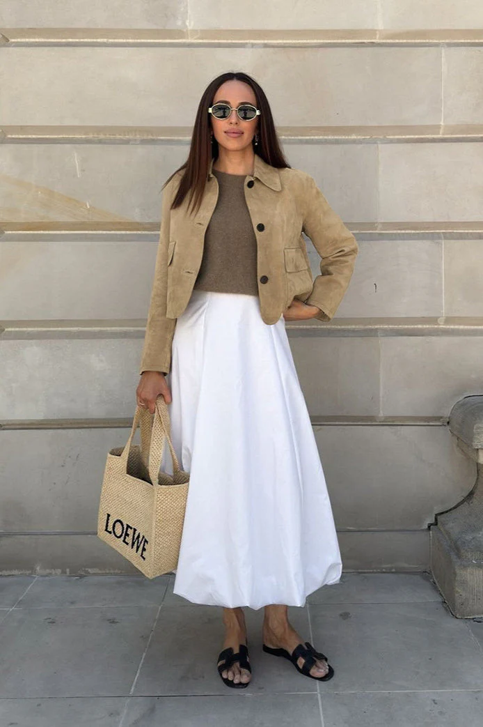 Lapel Faux Suede Short Coat - Image 5