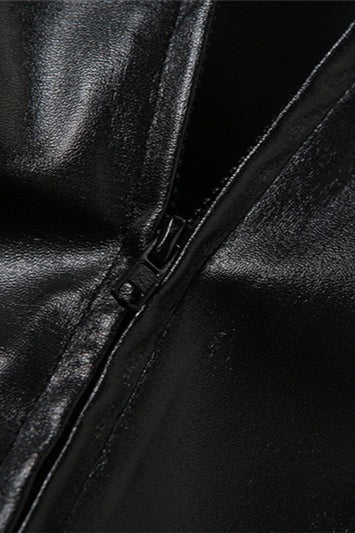 Trendy Cropped Moto Hoodie Coat - Image 8