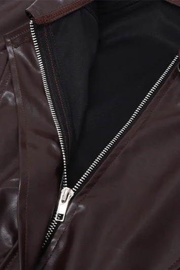 Glossy Finish Moto PU Coat - Image 4
