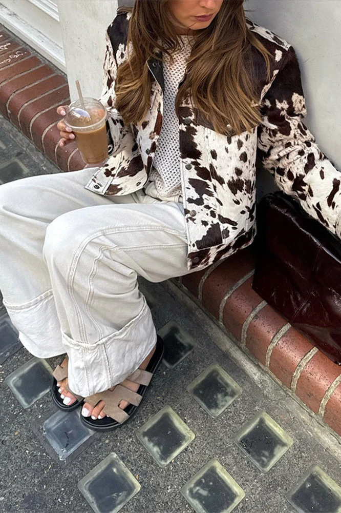 Casual Printed Overshirt Coat - Image 3