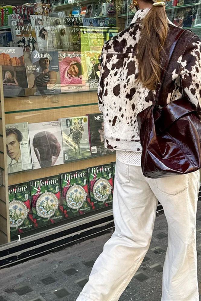 Casual Printed Overshirt Coat - Image 5