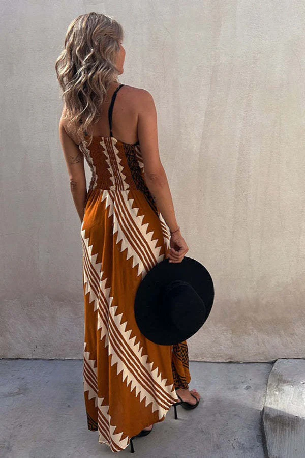 Loose Fit Floral Boho Dress - Image 5