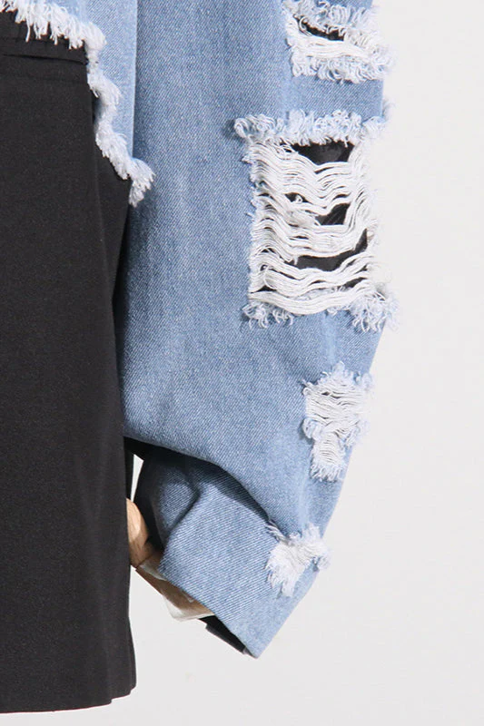 Loose Fit Summer Denim Coat - Image 5