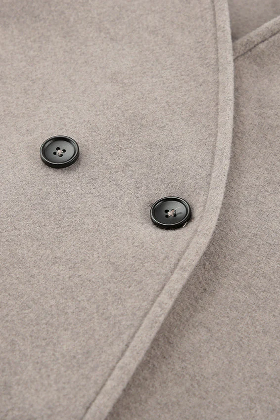 Brown Double-Breasted Blazer Coat - Image 5