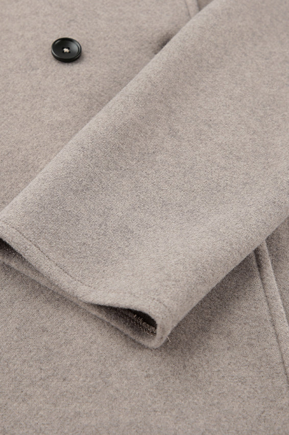 Brown Double-Breasted Blazer Coat - Image 6