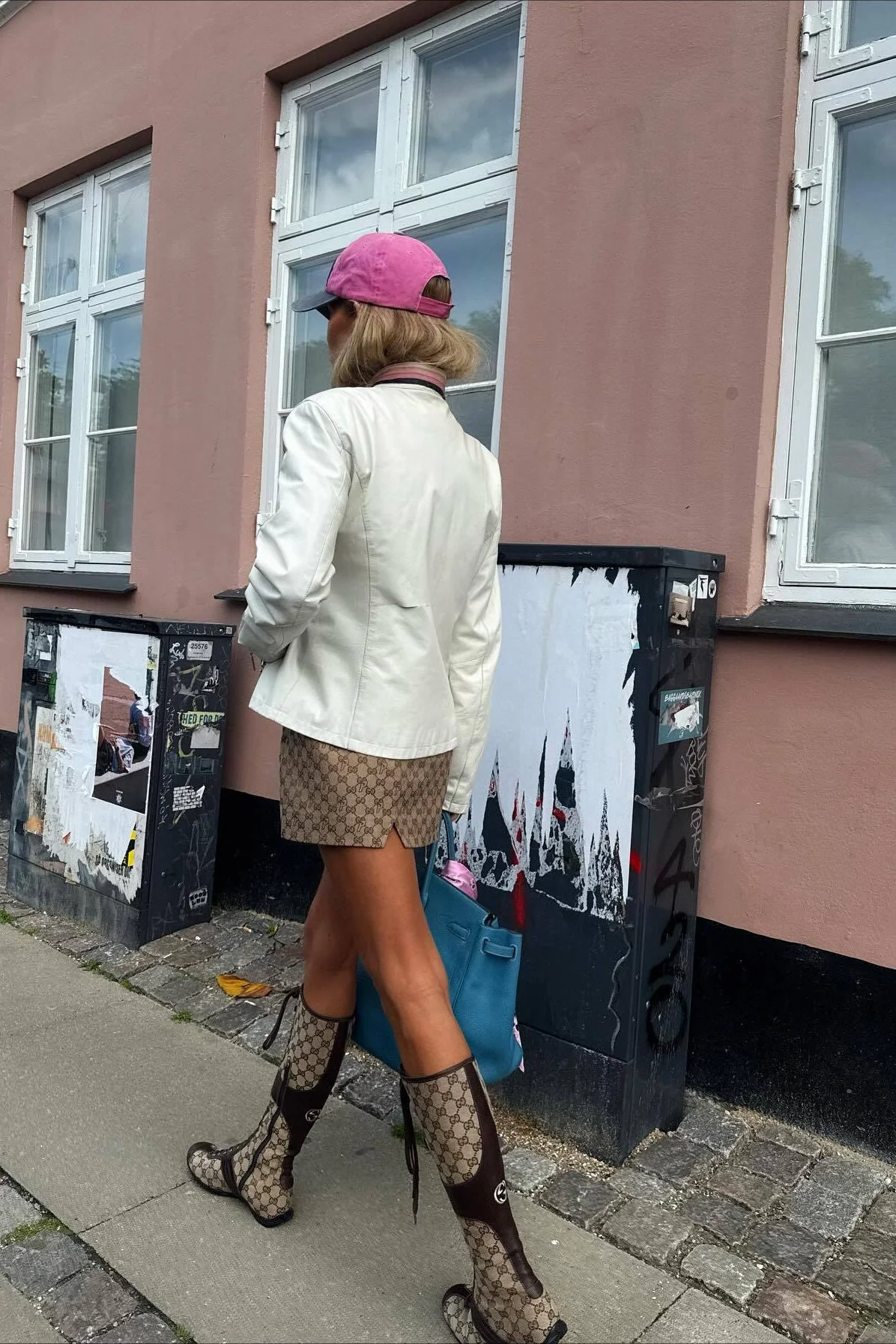 Colorblock Panel Faux Leather Coat - Image 6