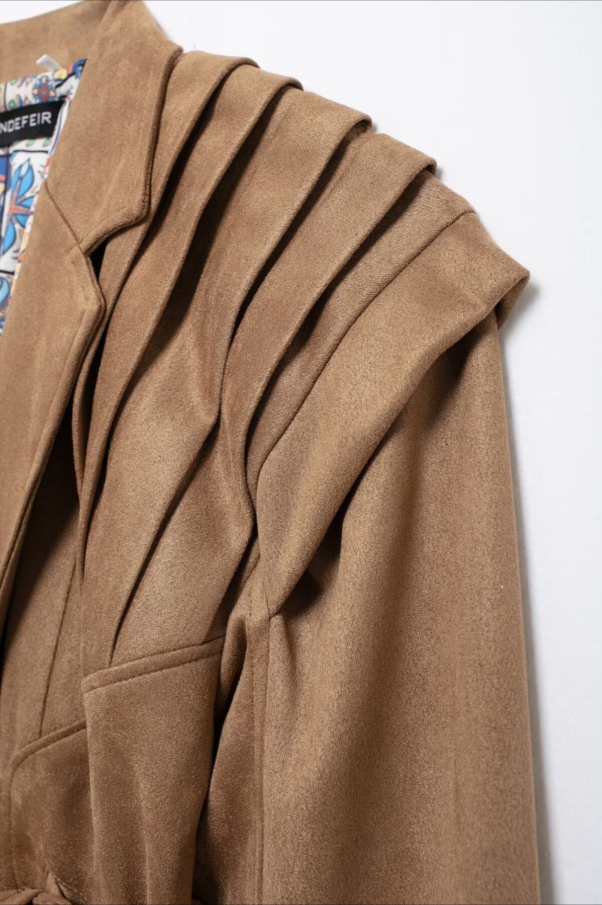 Trendy Tie Waist Short Coat - Image 5