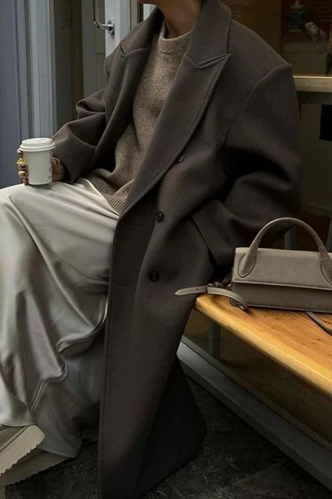 Single-Breasted Winter Coat - Image 2