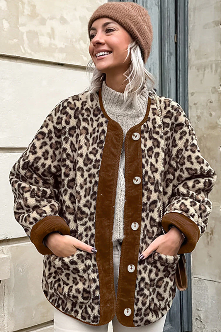 Trendy Faux Shearling Coat - Image 2