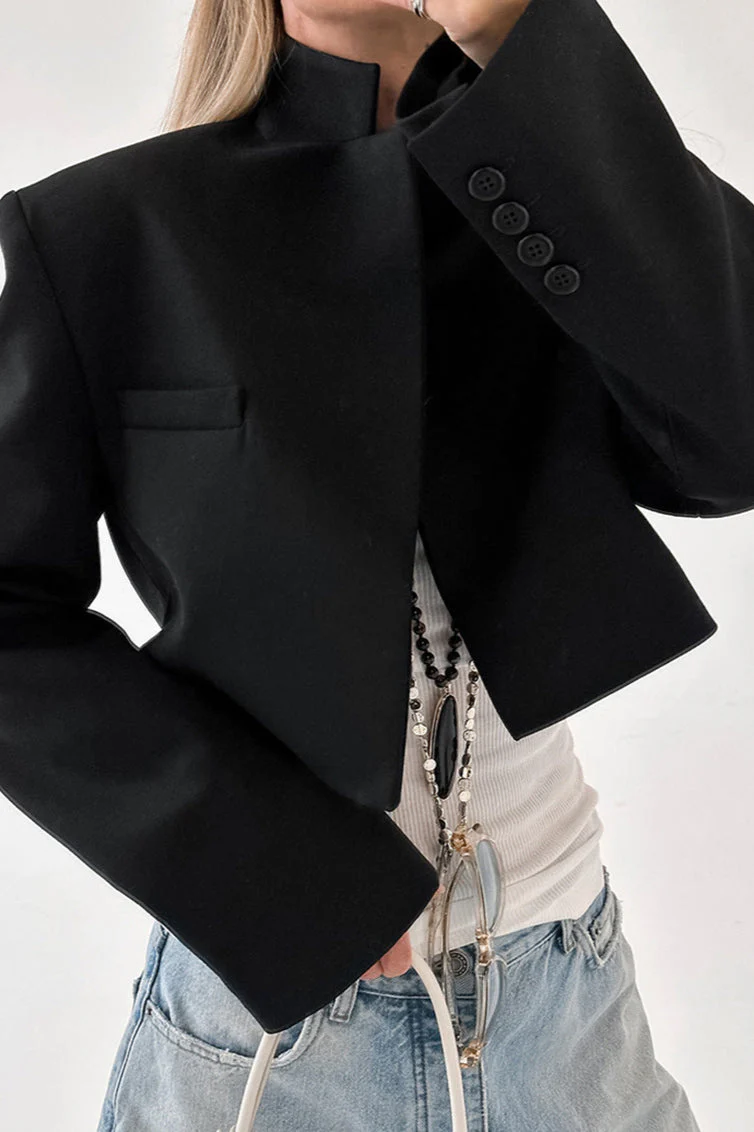 Trendy Cropped Suit Coat - Image 2