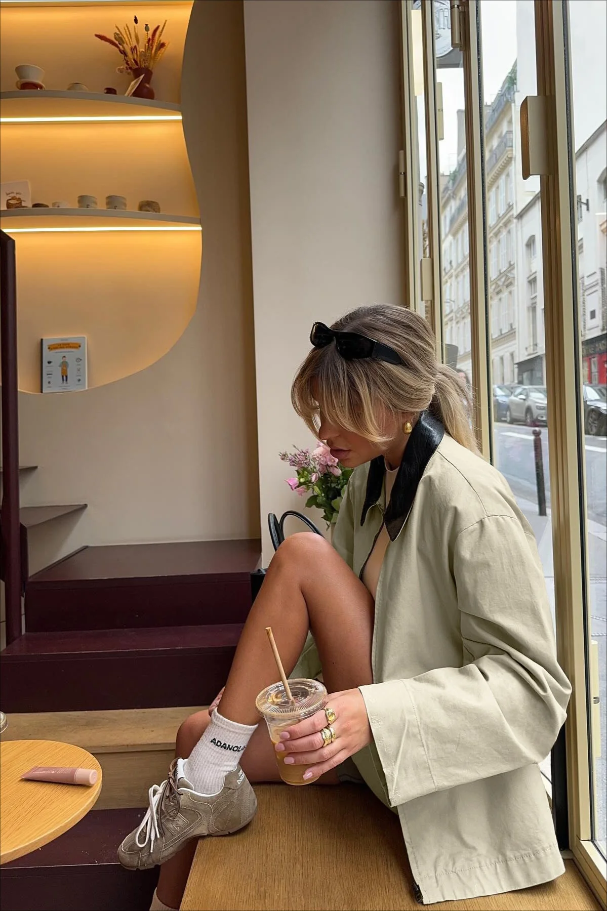Vintage Shirt Style Trench Coat - Image 2