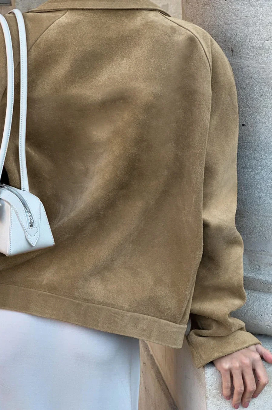Brown Suede Commuter Coat - Image 6