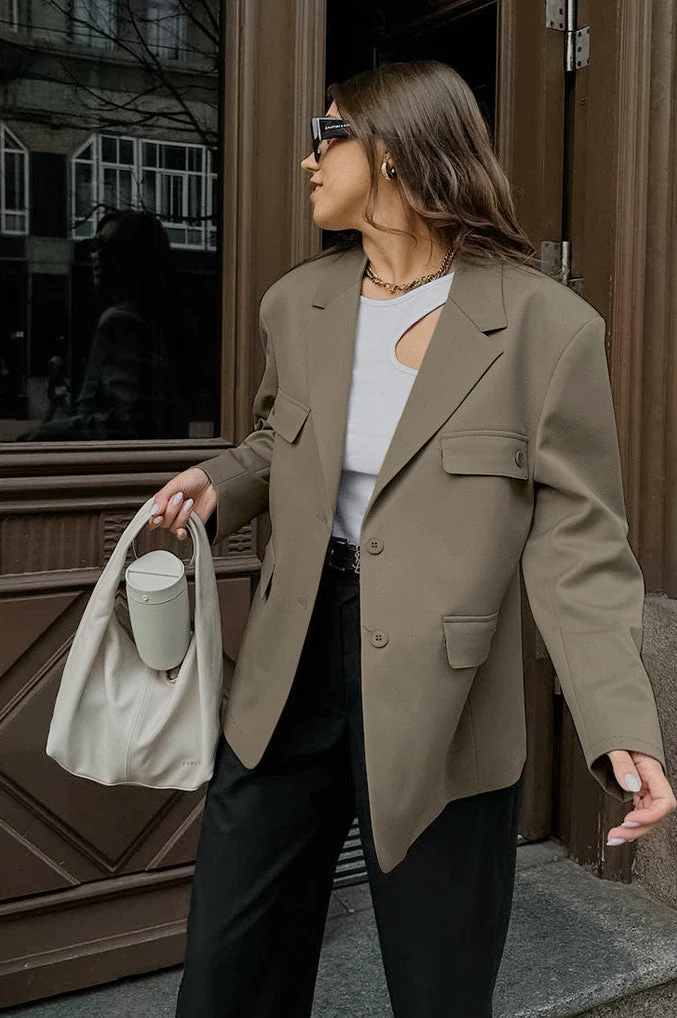 Chic Casual Blazer Coat - Image 2